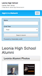 Mobile Screenshot of leoniahighschool.net